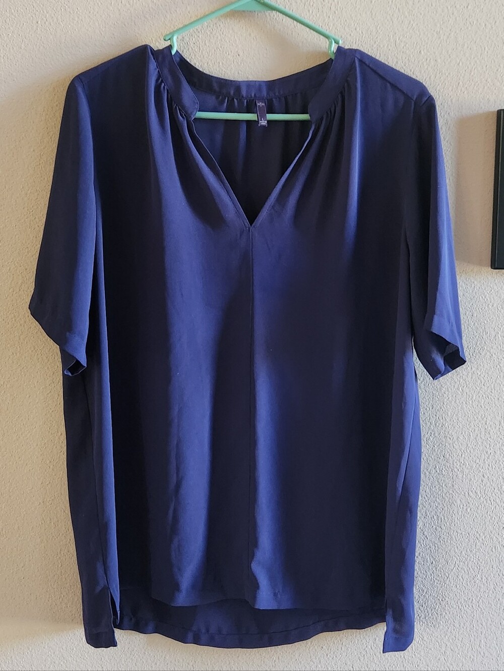 NYDJ Navy Blouse L